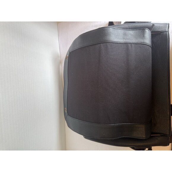 💜SOLD💜Men's Aldo Black / Brown Messenger Laptop Bag/ Brief Case Adjustable Strap - Picture 4 of 6